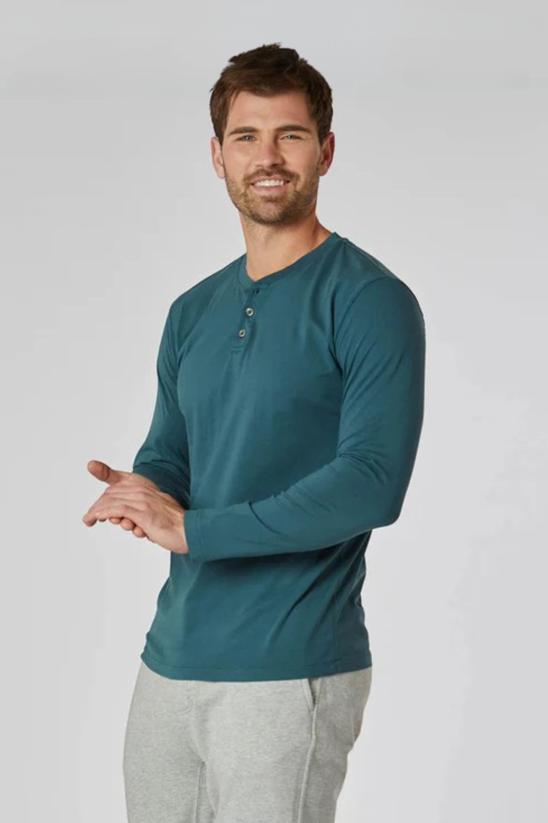 (取寄) モッドオードック テクスチャー ニット ロング スリーブ ドロップ アームホール ノッチ ネック トップ Mod-o-doc Texture Knit Long Sleeve Drop Armhole Wilshire