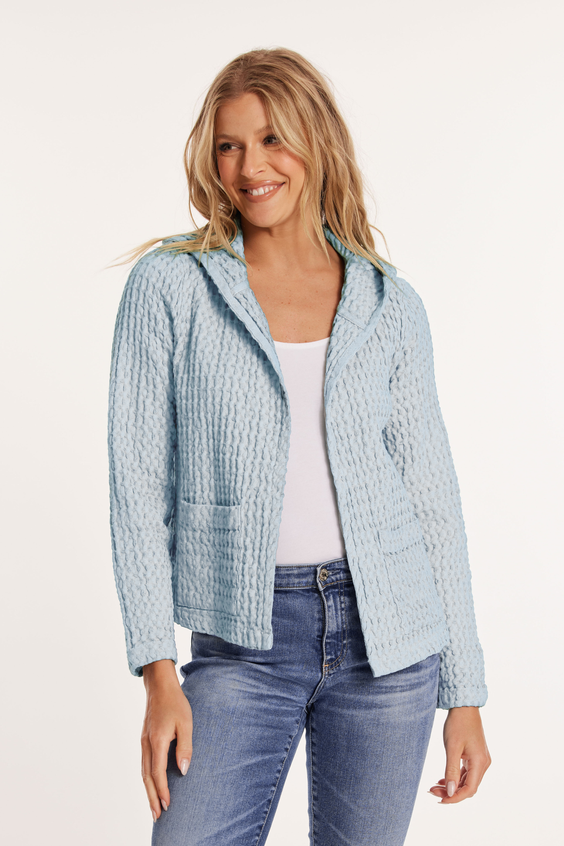 L/S Cropped Hoodie Open Cardi