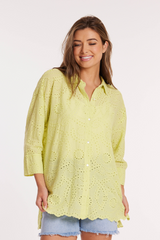 3/4 Sleeve Easy Lace Shirt