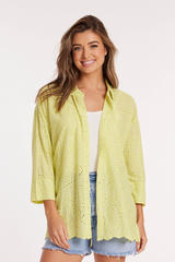 3/4 Sleeve Easy Lace Shirt