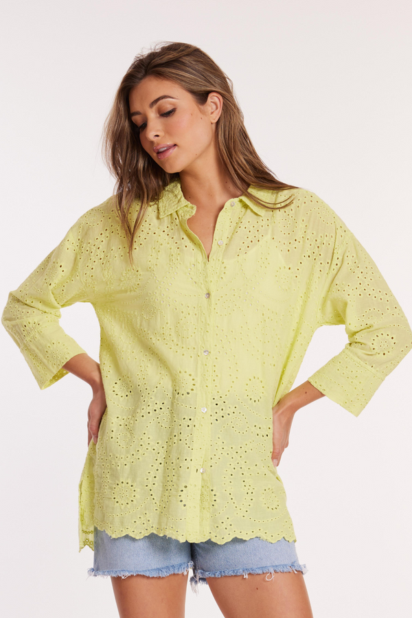 3/4 Sleeve Easy Lace Shirt