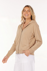 L/S Zipped-Up Hoodie