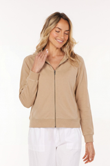 L/S Zipped-Up Hoodie