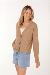 L/S Crop Boxy Cardi