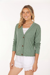 L/S Crop Boxy Cardi