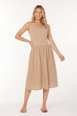 Mix Media Tank Midi Dress