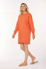 L/S Seamed Sweatshirt Dress
