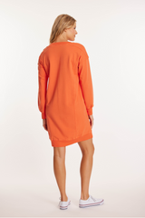 L/S Seamed Sweatshirt Dress