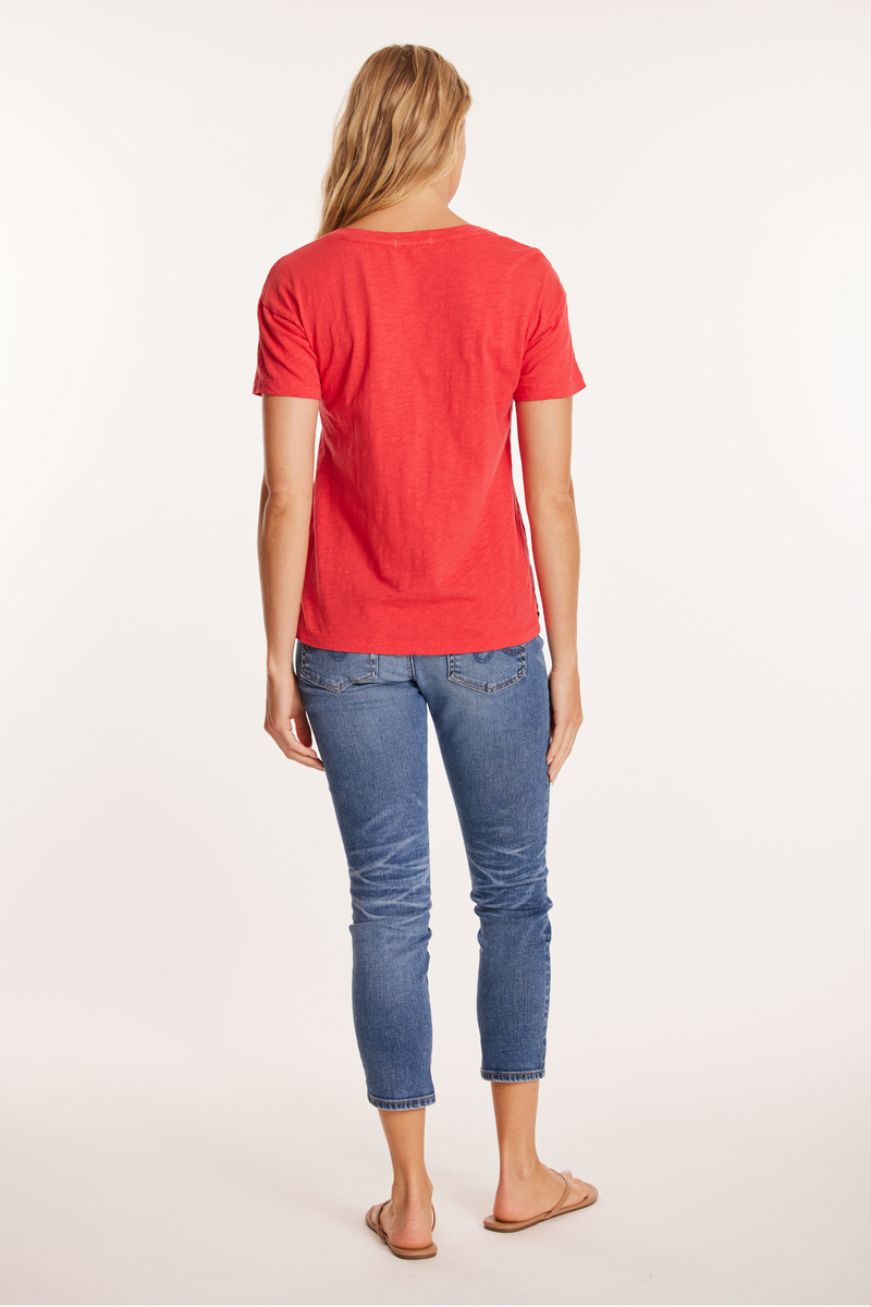 S/S V-Neck Boxy Tee