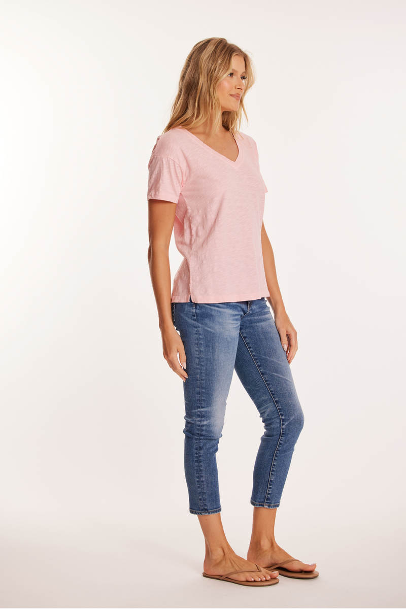 S/S V-Neck Boxy Tee