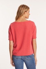 Elbow Sleeve Boatneck Boxy