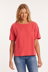 Elbow Sleeve Boatneck Boxy