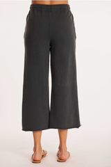 Gathered Waist Flared Crop Pants