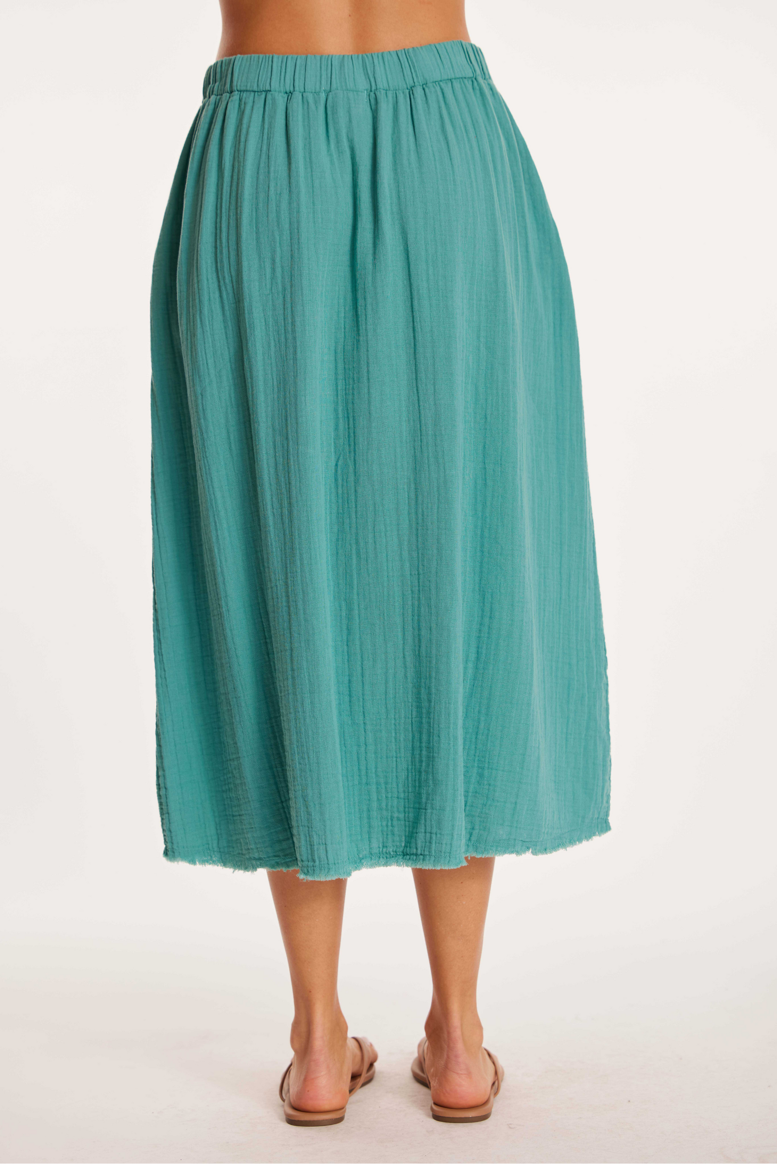 Flare Hem Midi Skirt – mododoc Los Angeles
