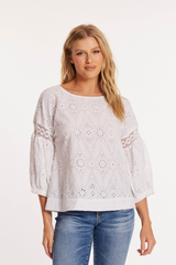 3/4 Sleeve Easy Boho Top