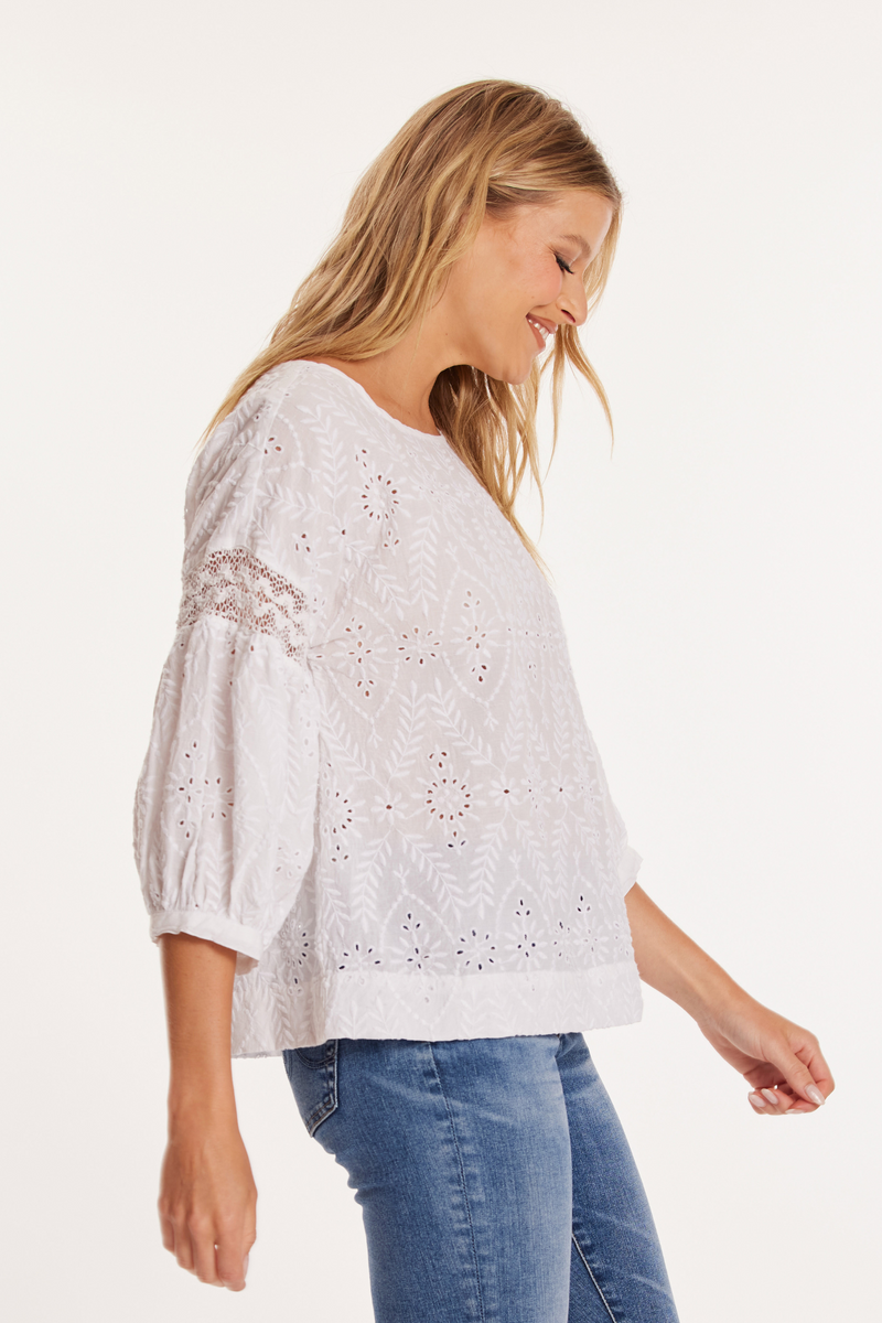 3/4 Sleeve Easy Boho Top