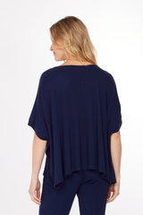Half Sleeve Dolman Open Crew Boxy Top