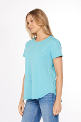 Crew Neck Tee w/ curve hem - mododoc Los Angeles