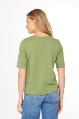 Half Sleeve Split V Tee