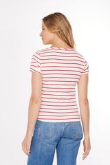 Short Roll-Up Sleeve Slim Henley