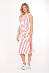 Side Tie Midi Tank Dress