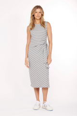 Side Tie Midi Tank Dress