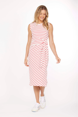 Side Tie Midi Tank Dress