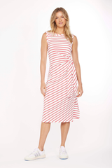 Side Tie Midi Tank Dress