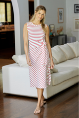 Side Tie Midi Tank Dress