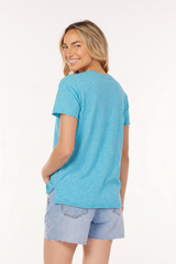 S/S Step Hem Crew Tee