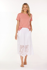 S/S Step Hem Crew Tee
