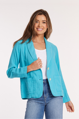 L/S Summer Button Front Jacket