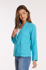 L/S Summer Button Front Jacket