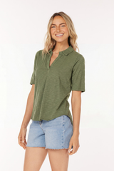 Half Sleeve Easy Polo Tee
