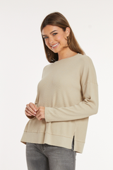 L/S Crew Neck Boxy Top