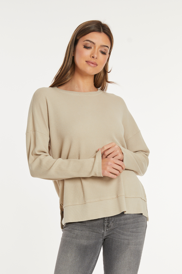 L/S Crew Neck Boxy Top