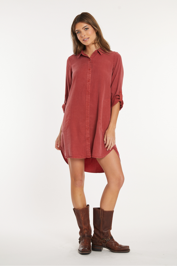 Roll L/S Shirt Dress