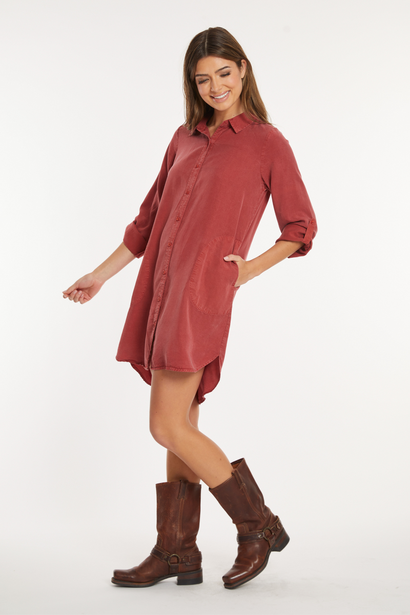 Roll L/S Shirt Dress