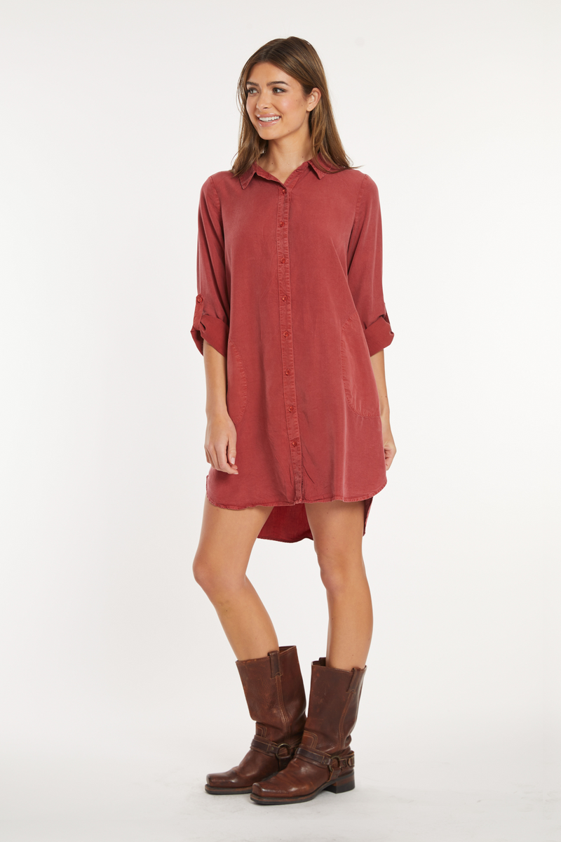 Roll L/S Shirt Dress