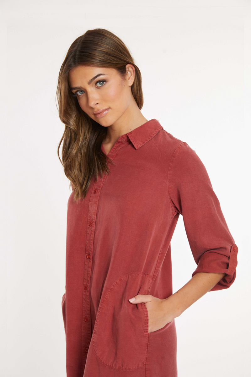 Roll L/S Shirt Dress