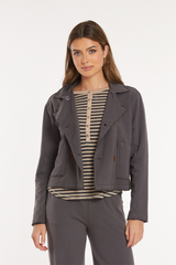 L/S Double Breasted Crop Jacket