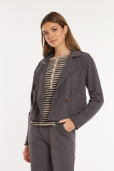 L/S Double Breasted Crop Jacket