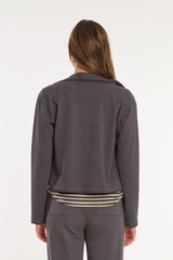 L/S Double Breasted Crop Jacket