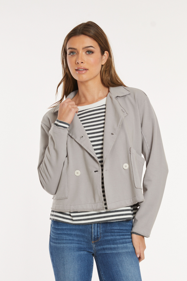 L/S Double Breasted Crop Jacket