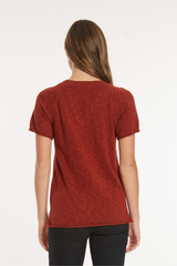 S/S Open V-Neck Sweater