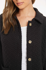 Quilted L/S Cardigan w/ button