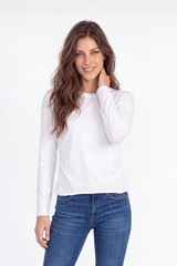 L/S Side Gather Slim Tee