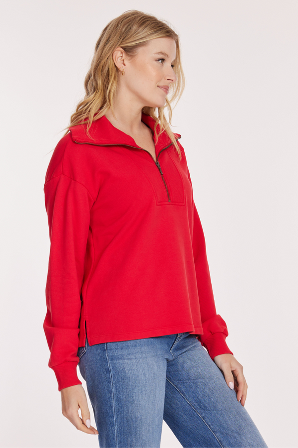 L/S Half Zip Oversize Sweatshirt