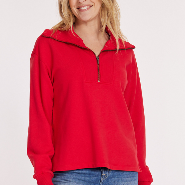 L/S Half Zip Oversize Sweatshirt – mododoc Los Angeles