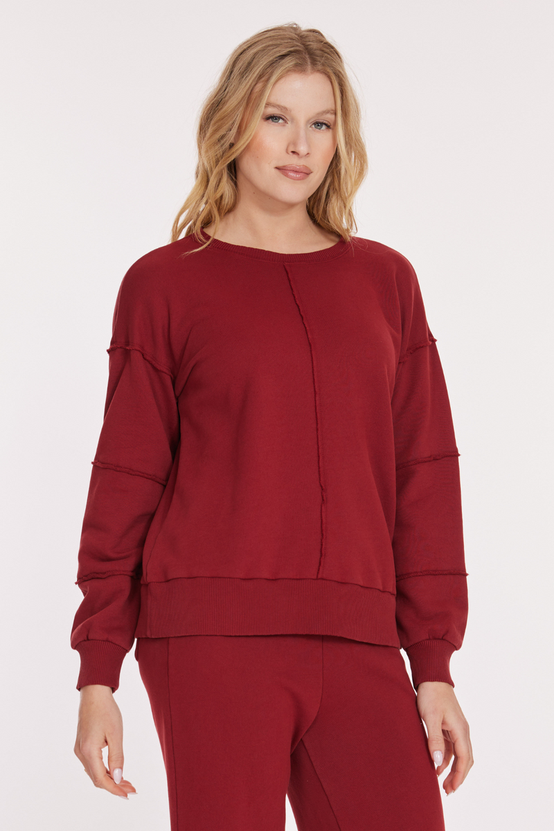 L/S Seamed Boxy Sweatshirt